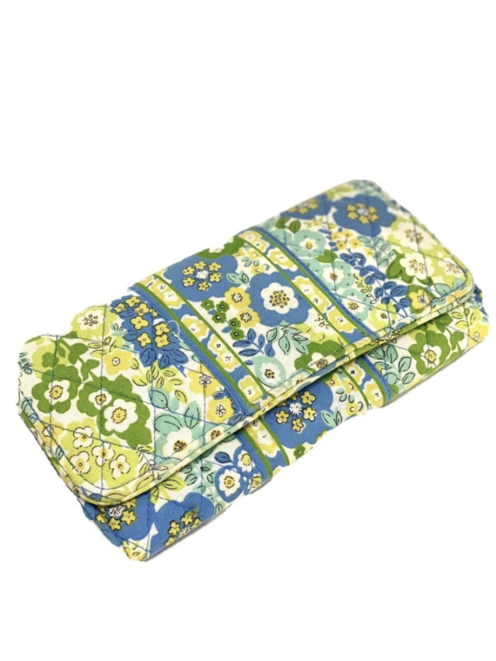 Vera Bradley English Meadow Trifold Wallet Floral Quilted Magnetic Closure RETIR - Picture 6 of 6